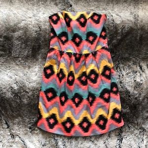 Geometric Strapless Summer Dress - Rachel Roy 4